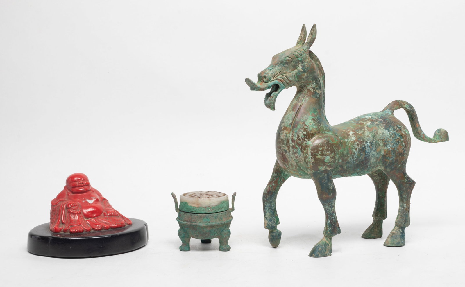 Estate Chinese Bronze, Lacquer Sculptures (1 of 11)