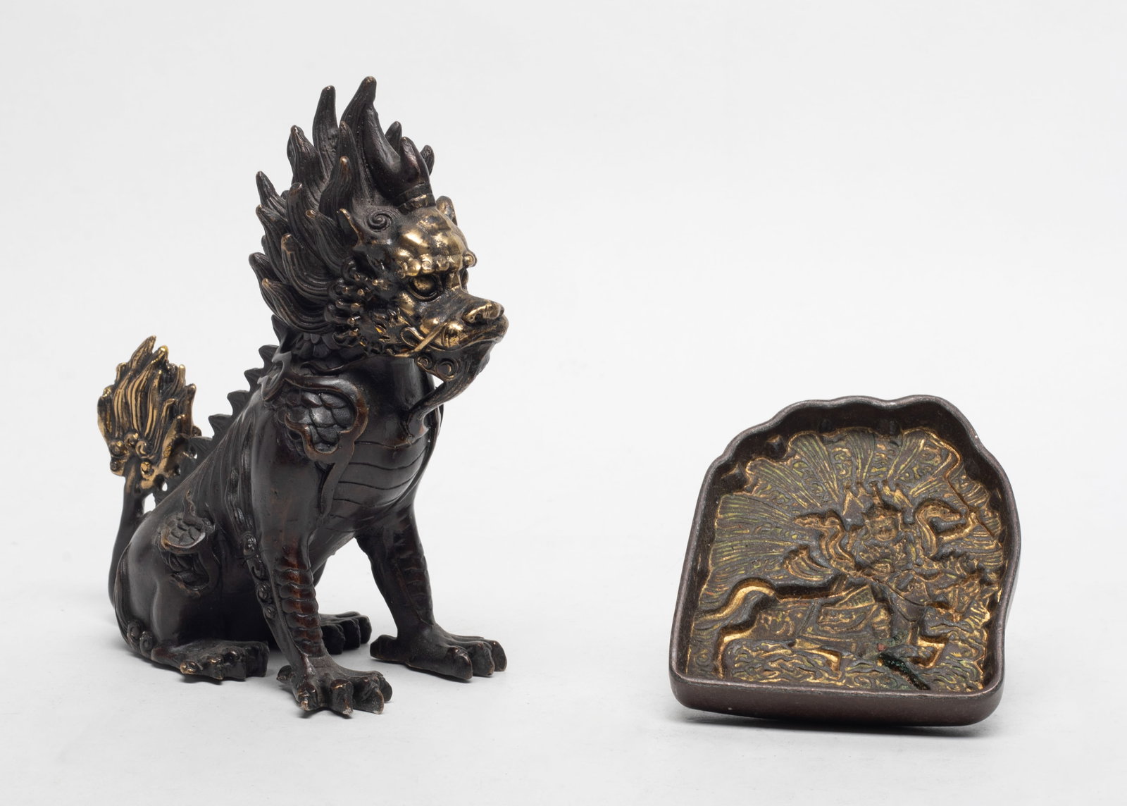 Chinese Bronze Qilin, Metal Tibetan Seal (1 of 13)