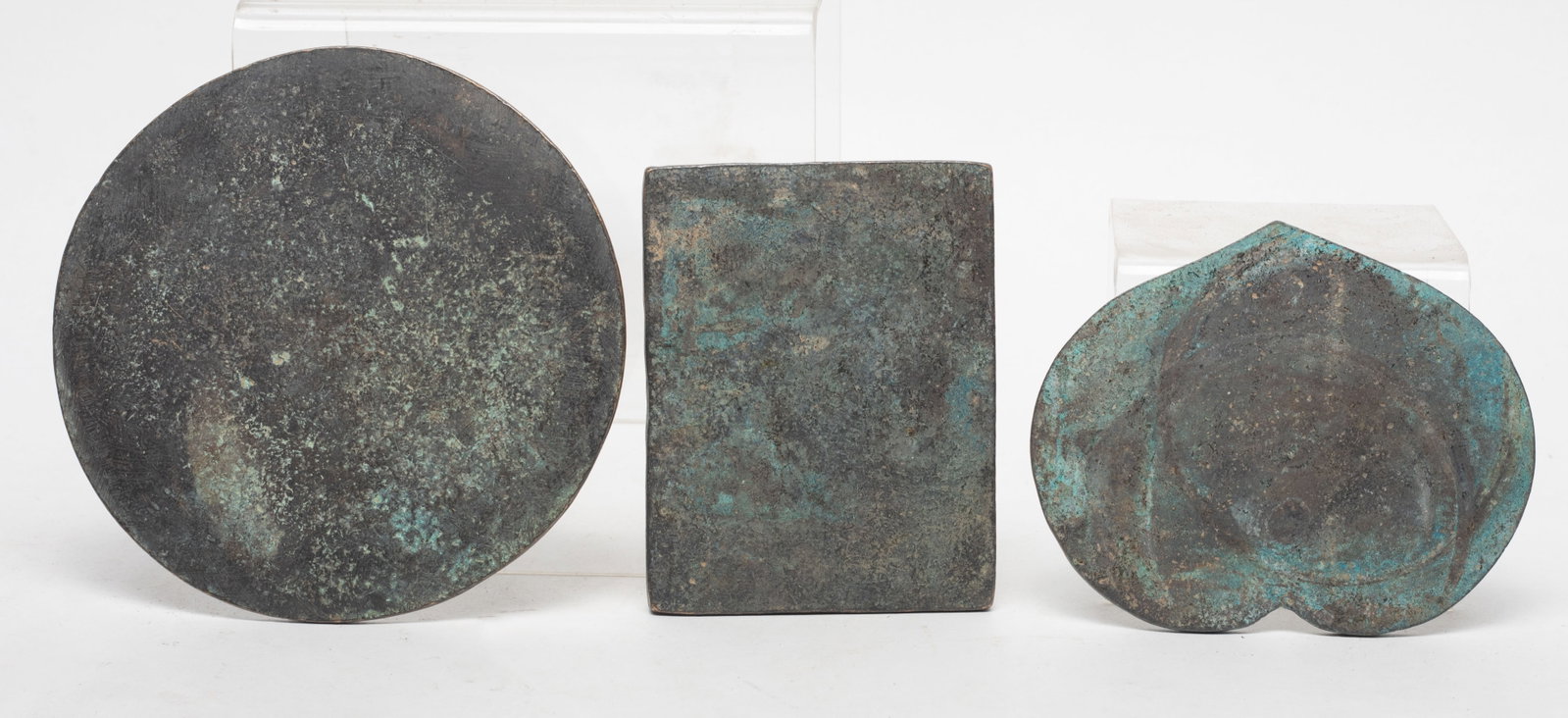 Set Chinese Bronze Mirrors - 9