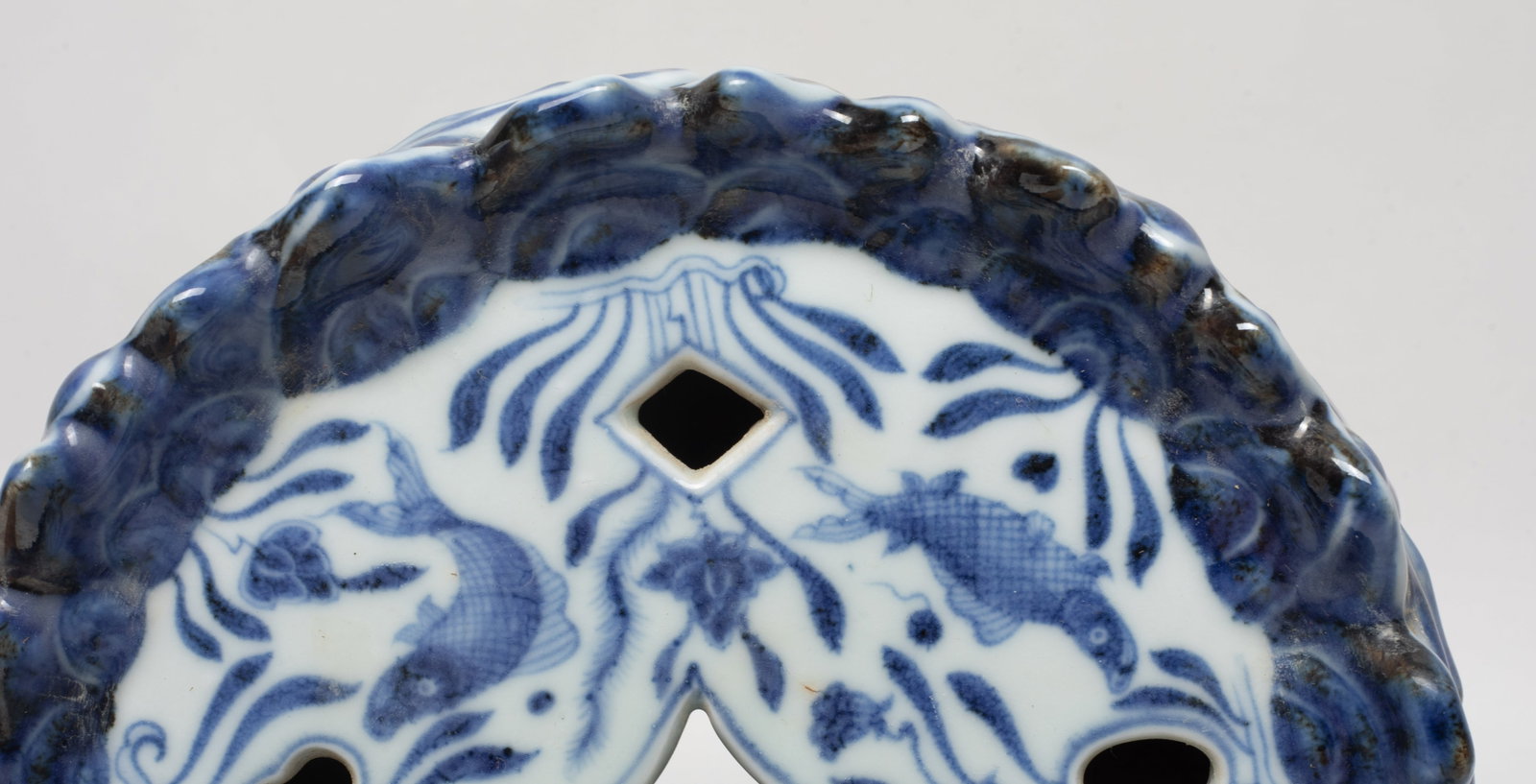 Large Chinese Export Porcelain Base - 6