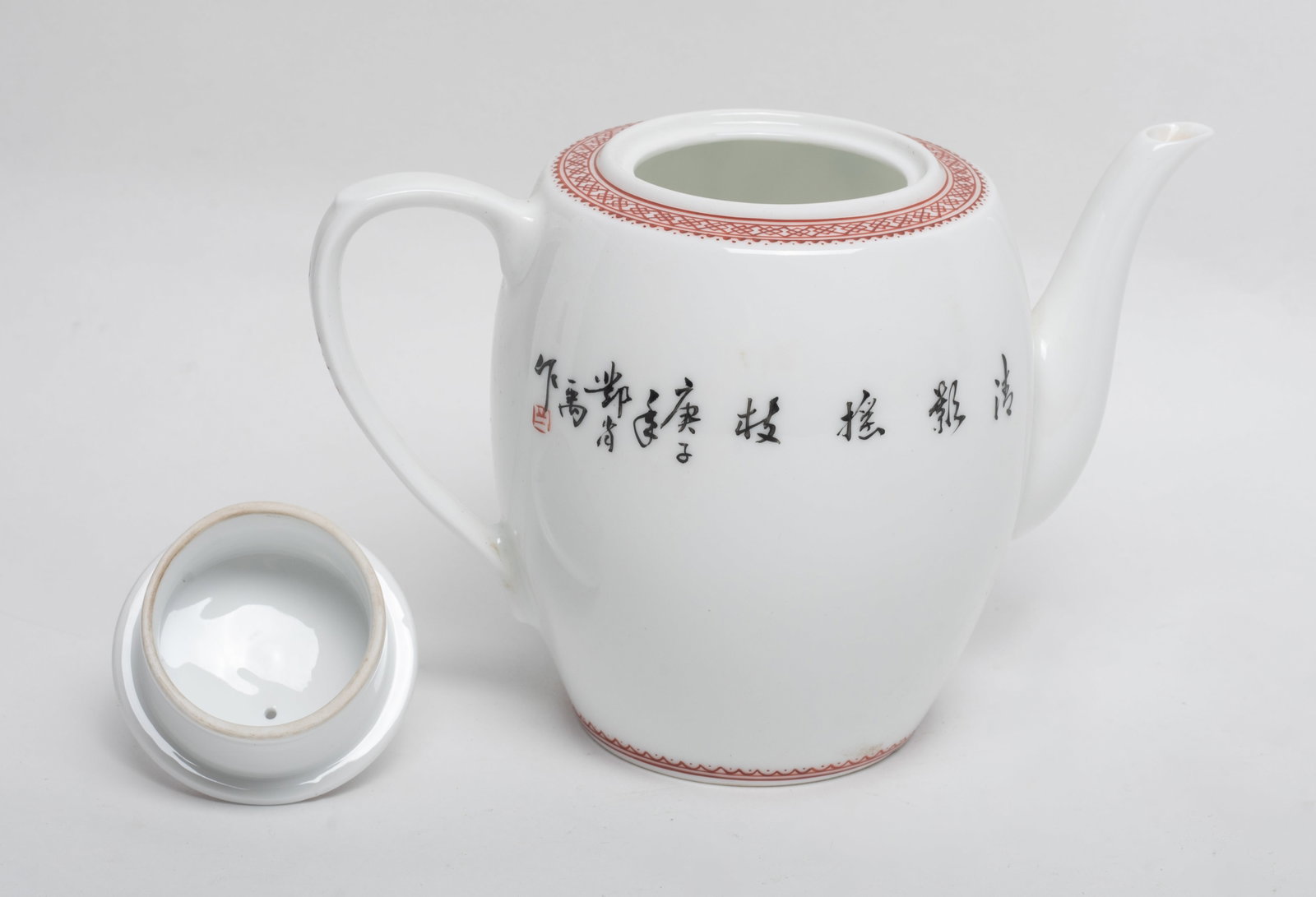 Chinese Export Porcelain Tea Pot - 4