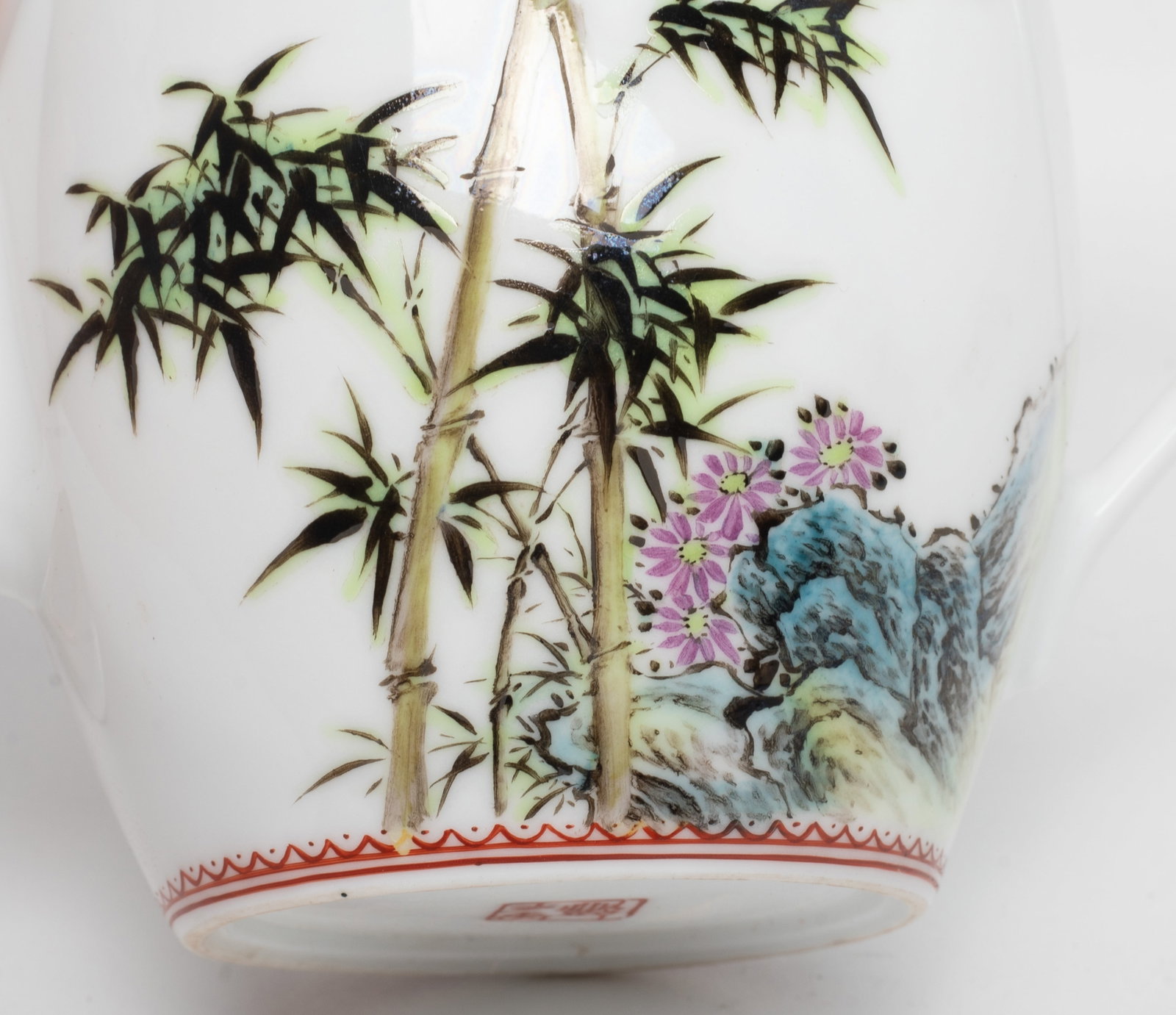 Chinese Export Porcelain Tea Pot - 7