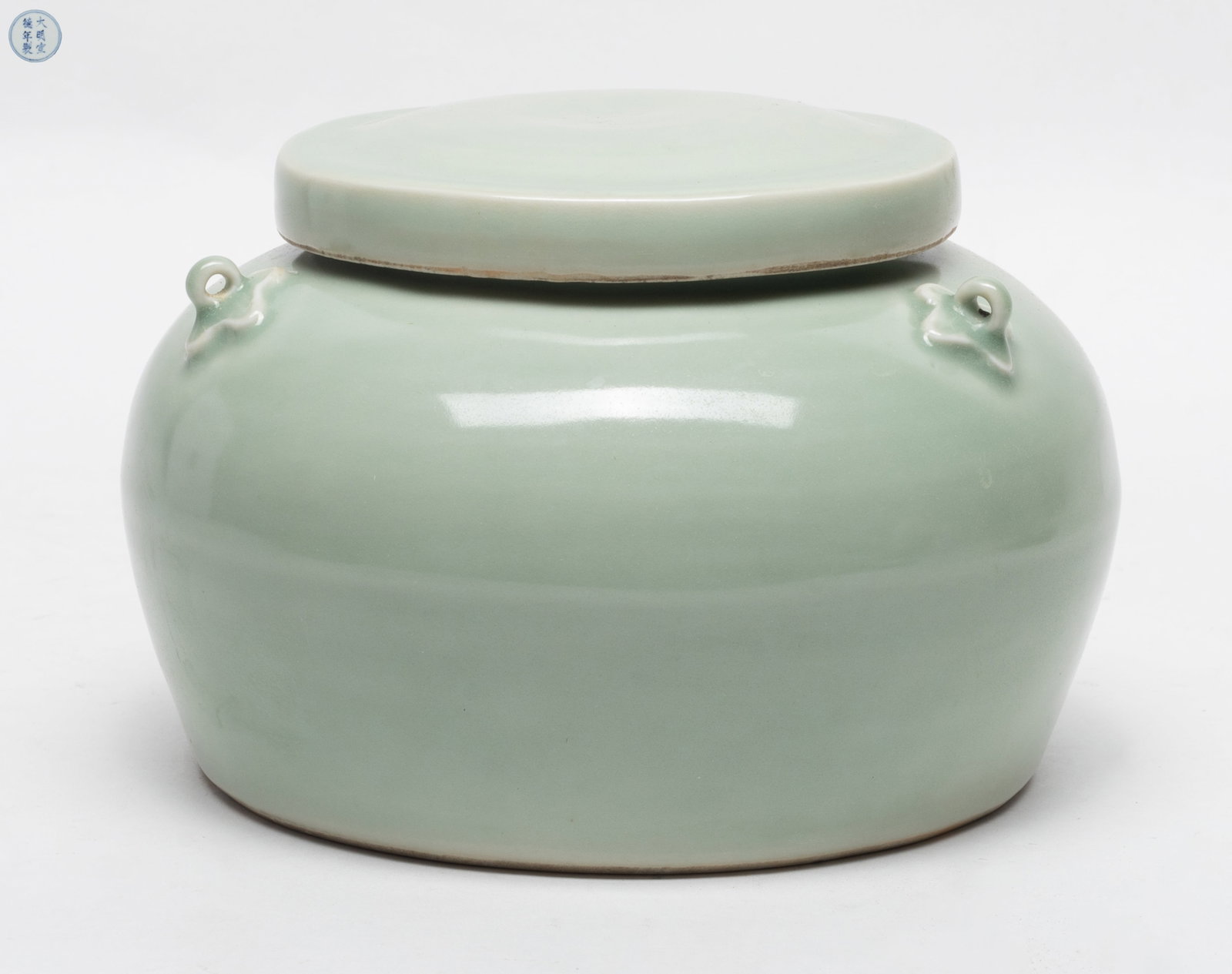 Chinese Bean Green Glazed Porcelain Jar (1 of 11)