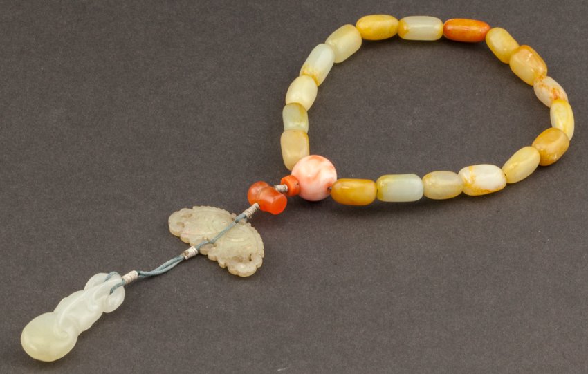 19th Chinese Antique Jade Prayer Beads (1 of 10)