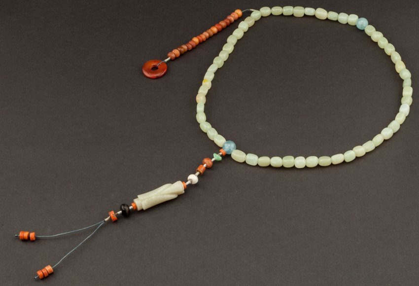 19th Chinese Antique Jade Prayer Beads (1 of 10)
