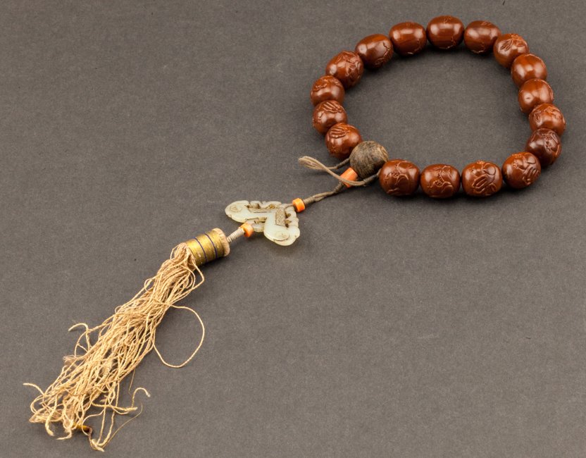 Chinese Antique Carved Nuts Prayer Beads (1 of 10)