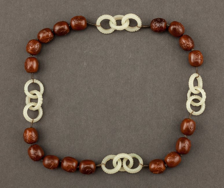 Chinese Antique Carved Nuts Prayer Beads (1 of 10)