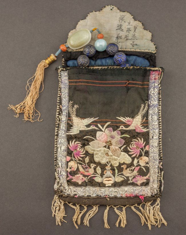 Chinese Antique Lapis Prayer Beads (With Bag) (1 of 10)