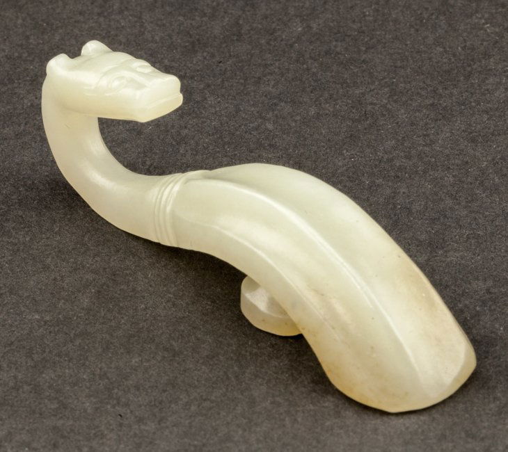 Chinese Antique 19th Jade Garment Hook (1 of 10)