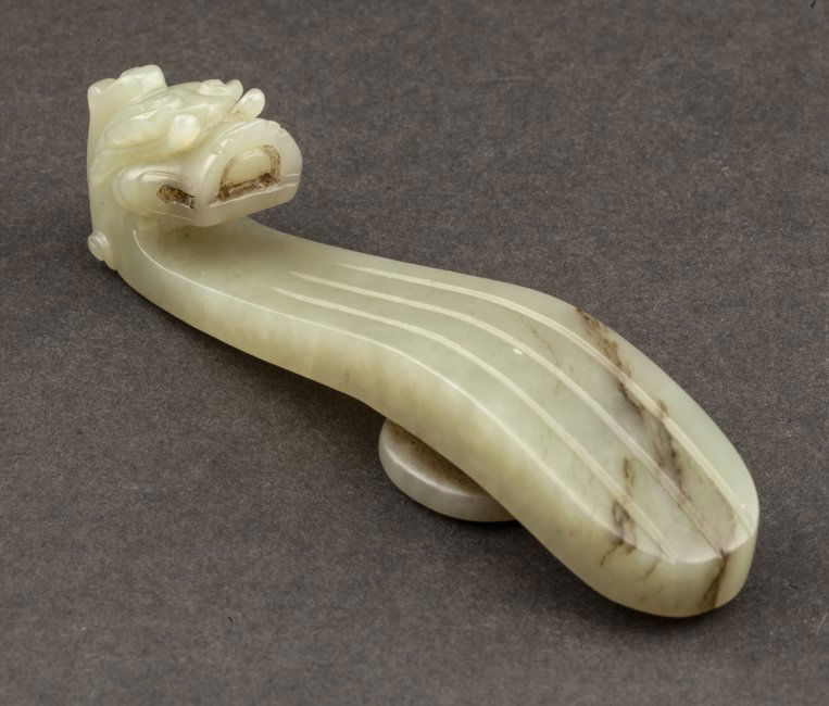 Chinese Antique 19th Jade Garment Hook (1 of 10)
