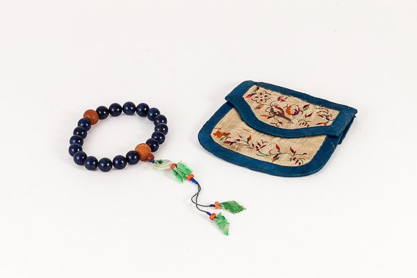 19th Chinese Antique Lapis Prayer Beads (1 of 10)