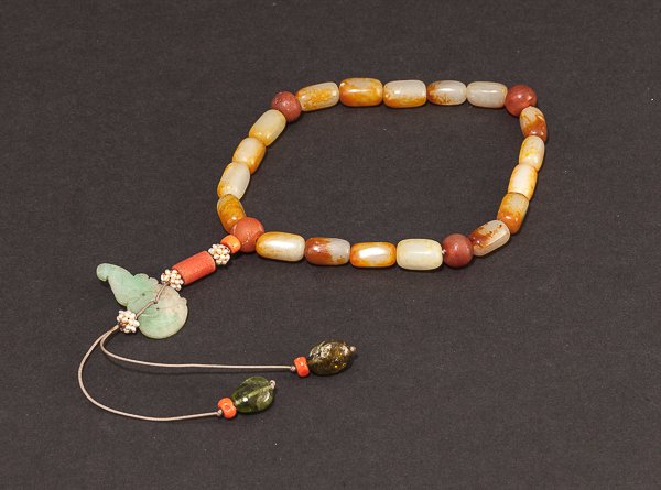 19th Chinese Antique Jade Prayer Beads (1 of 10)