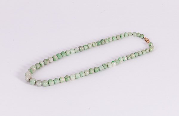 19th Chinese Antique Jade Jadeite Necklace (1 of 5)