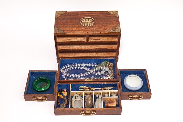 19th Chinese Antique Jewelry Box (1 of 8)