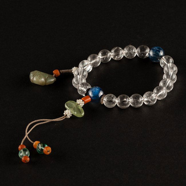 19th Chinese Antique Crystal Prayer Beads (1 of 9)