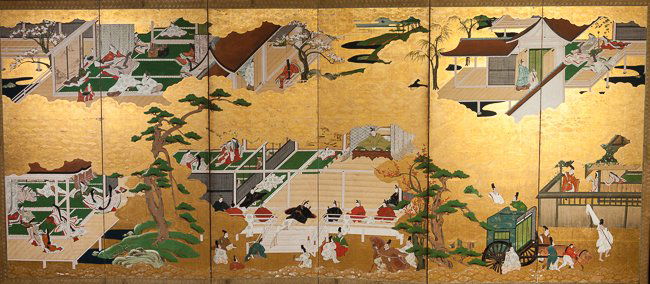 Japanses Antique Six Panel Screen (1 of 7)