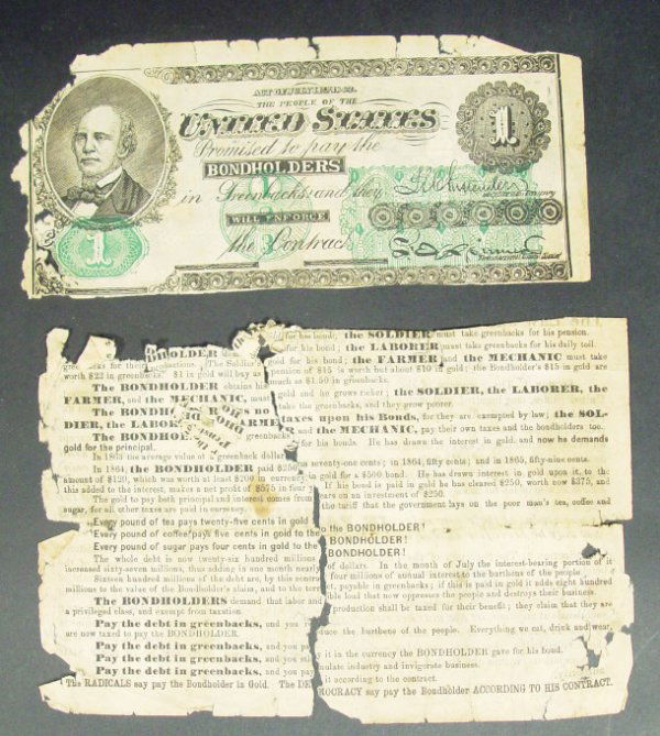 United States one dollar bondholder's note togethe: United States one dollar bondholder's note together with two 2 dollar bills