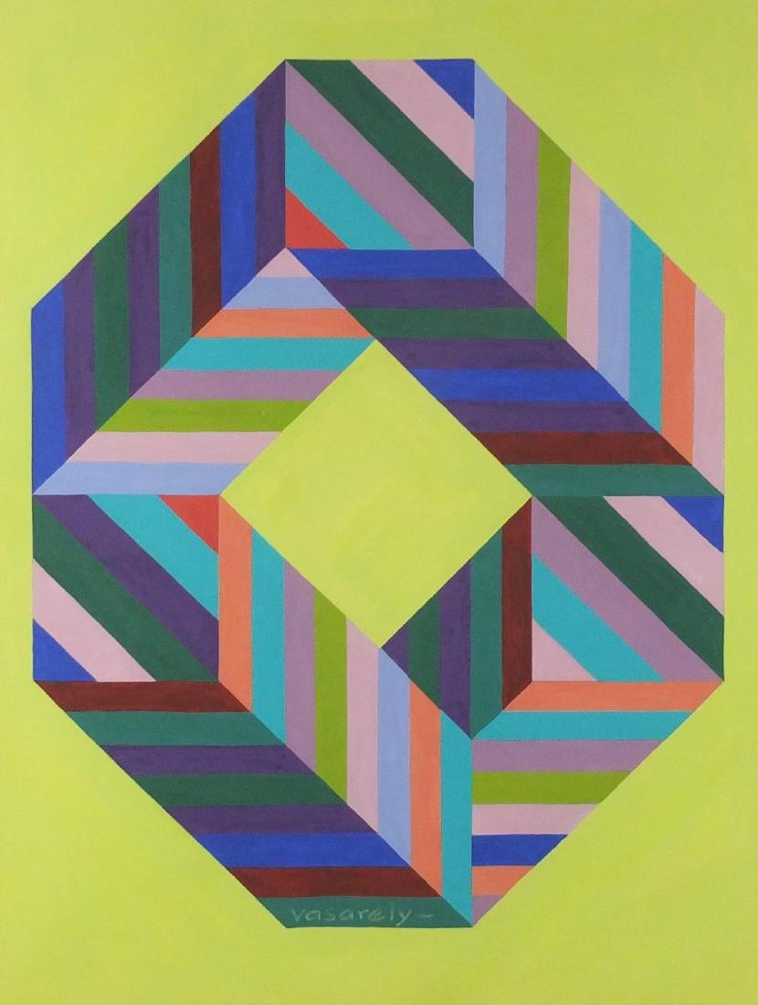 Abstract composition, geometric shapes, gouache,
