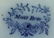 1276: Two Victorian flow blue meat plates, each decorat - 2