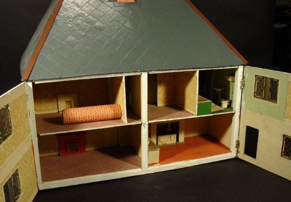 Tri-ang 1960s double aspect doll's house on a rev - 2