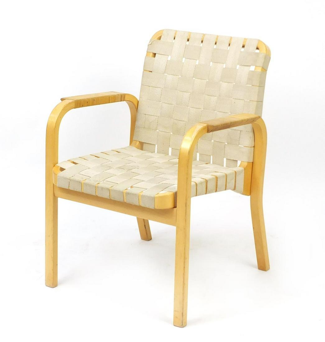 Swedish bentwood open armchair probably designed by: Swedish bentwood open armchair probably designed by Bruno Mathsson, 80cm high