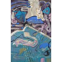 Manner of Patrick Heron - Abstract composition, oil: Manner of Patrick Heron - Abstract composition, oil onto board, framed, 61.5cm x 41cm