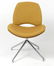 Contemporary Frovi Era swivel chair with yellow - 2