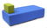 Contemporary French modular settee by Steelcase, 74cm H - 4