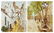 Bernard Dufour- Continental street scenes, pair of oil
