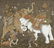 Seven pictures including three Thai paintings on silk - 12