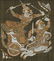 Seven pictures including three Thai paintings on silk - 18