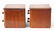 Pair of miniature walnut two drawer chests, each 17cm H - 2