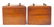 Pair of miniature walnut two drawer chests, each 17cm H - 5