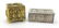 Antique brass tobacco box decorated in relief with