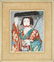 Geisha girl and warrior, near pair of Japanese school - 3