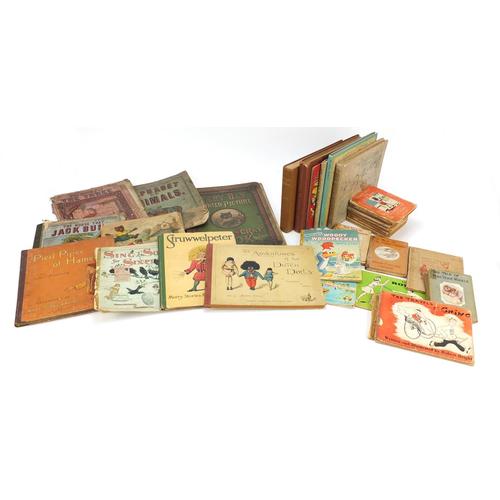 Children's hardback books including The Book of: Children's hardback books including The Book of Nonsense by Edward Lear, The Adventures of Two Dutch Dolls by Florence K Upton, Struwwelpeter, The Pied Piper of Hamlyn by Robert Browning, Alphabet of