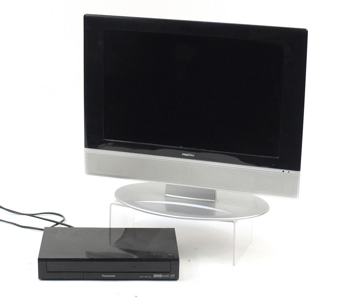 Proline 19 inch LCD TV and a Panasonic Freeview box: Proline 19 inch LCD TV and a Panasonic Freeview box