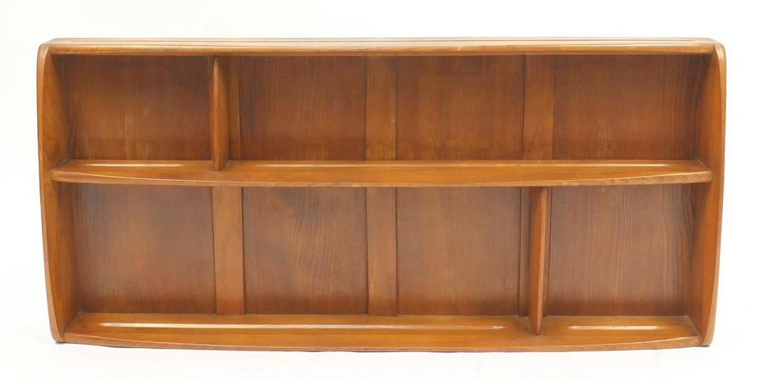 Ercol elm plate plate rack, 49cm H x 107cm W x 12.5cm D: Ercol elm plate plate rack, 49cm H x 107cm W x 12.5cm D