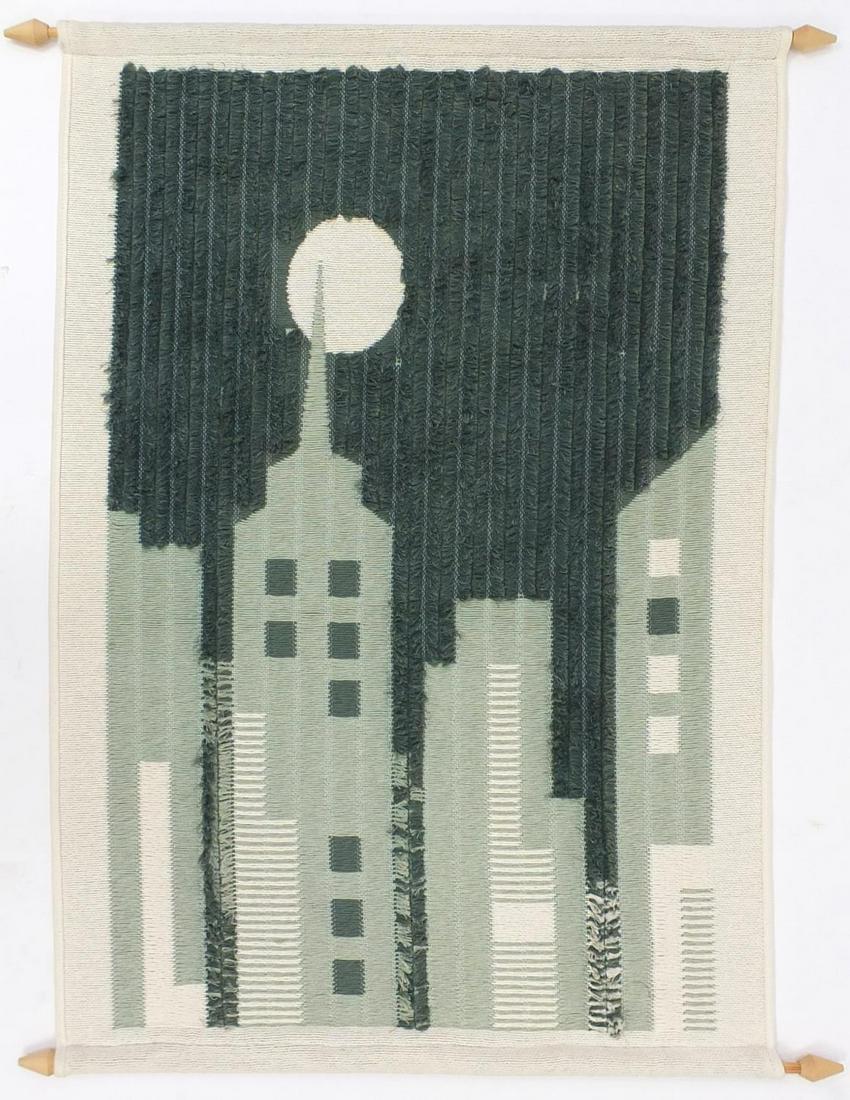 Hanhisalon kutomo, Modernist needlework wall hanging, (1 of 3)