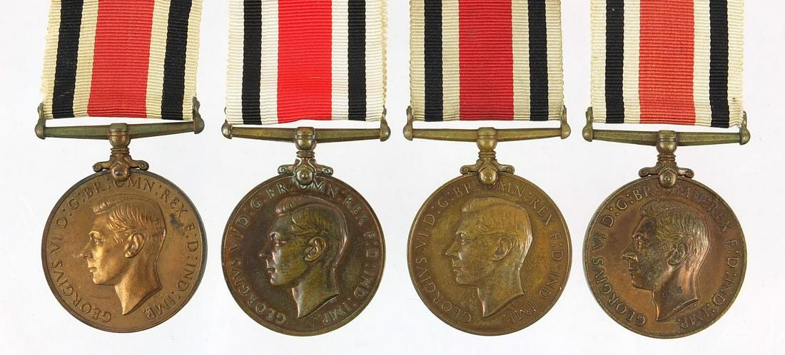 Four George VI Special Constabulary Service medals: Four George VI Special Constabulary Service medals awarded to GRIFFITH V JONES, JOHN LANE, WILLIAM DRAGE and RONALD T SHERBORN
