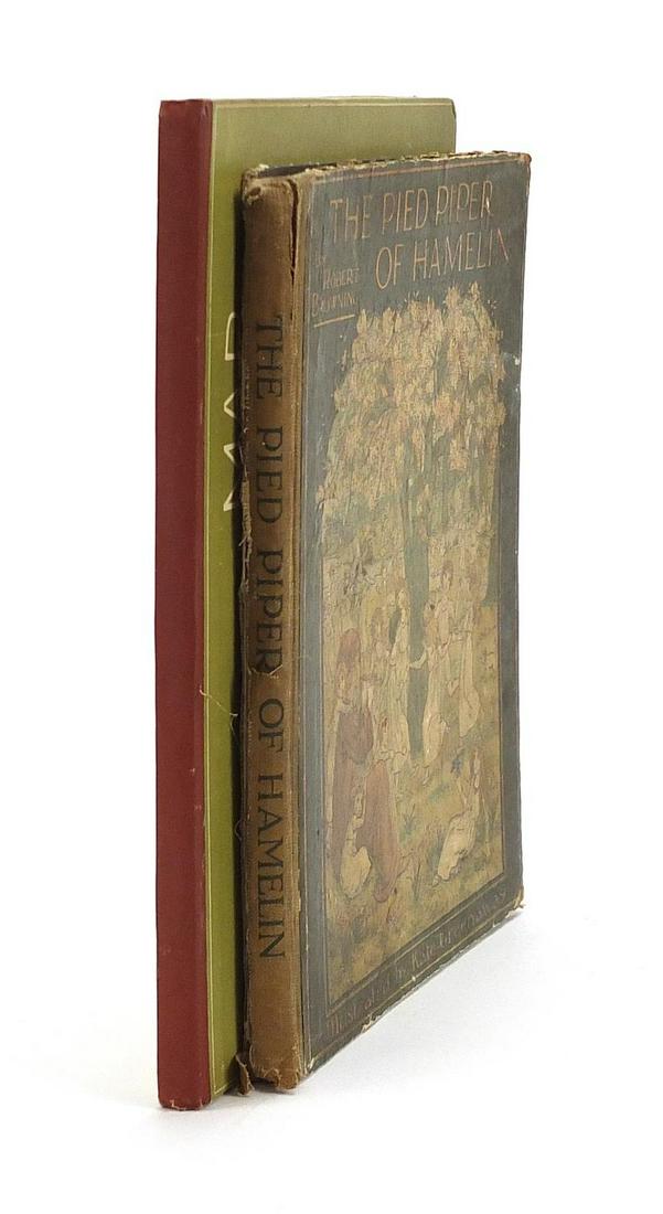 Two children's hardback books comprising The Pied Piper: Two children's hardback books comprising The Pied Piper of Hamlyn by Robert Browning and Marigold Garden by Kate Greenaway