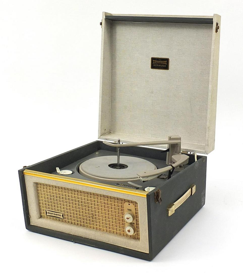 Vintage Dansette portable record player: Vintage Dansette portable record player