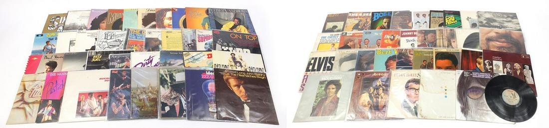 Rock, soul and folk vinyl LP's including...: Rock, soul and folk vinyl LP's including George Harrison All Things Must Pass box set, Marilyn Monroe, Bob Dylan, Bee Gees, Rod Stewart, Paul Young, Diana Ross, Richie Davies and George Benson