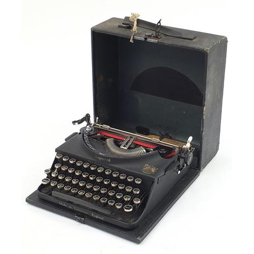 Vintage Imperial Portable Typewriter With Case, 29.5cm Wide