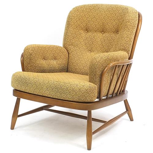 Ercol elm Jubilee armchair, 82cm high: Ercol elm Jubilee armchair, 82cm high