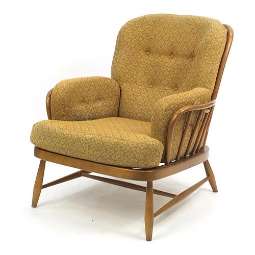Ercol elm Jubilee armchair, 82cm high: Ercol elm Jubilee armchair, 82cm high