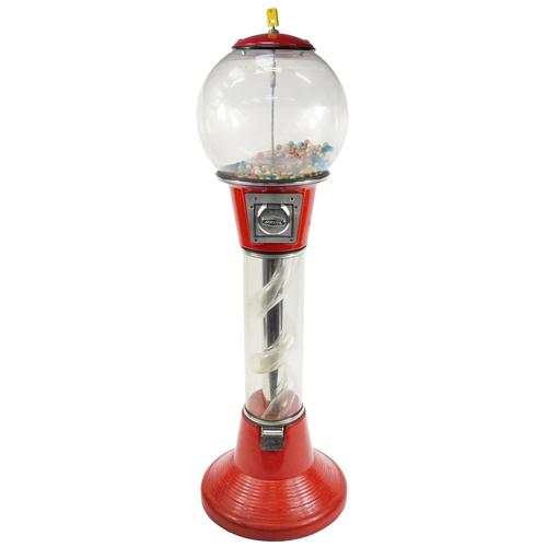 Vintage Beaver floor standing bubble gum vending machine, 122cm high: Vintage Beaver floor standing bubble gum vending machine, 122cm high