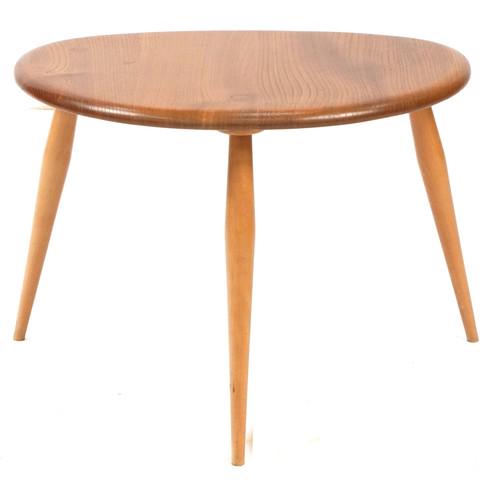 Ercol elm pebble table, 37cm H x 49cm W x 34cm D: Ercol elm pebble table, 37cm H x 49cm W x 34cm D