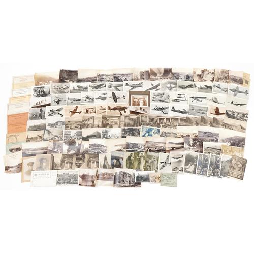 Antique and later ephemera including black and white photographs and social history postcards: Antique and later ephemera including black and white photographs and social history postcards