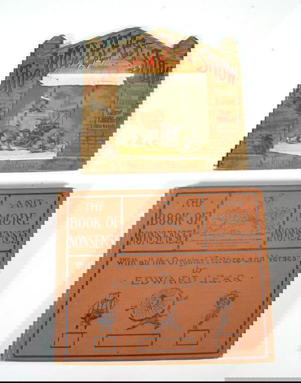 Edward Lear - The Book of Nonsense and More Nonsen: Edward Lear - The Book of Nonsense and More Nonsense, with illustrations, together The Wild Beast Show, illustrated by Pritchards and Jessie Currie, published by Frederick Warne and Company